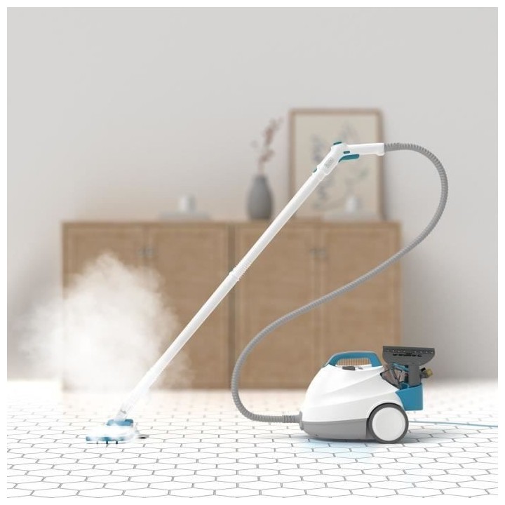BLACK+DECKER - BHSMP2314-QS - Nettoyeur Vapeur traineau multifonction