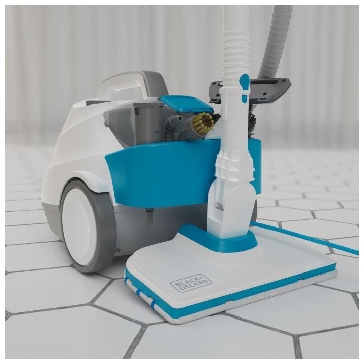 BLACK+DECKER - BHSMP2314-QS - Nettoyeur Vapeur traineau multifonction