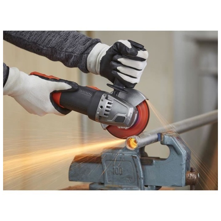 Meuleuse d'angle filaire 900W BLACK+DECKER - BEG220-QS - Découper - N