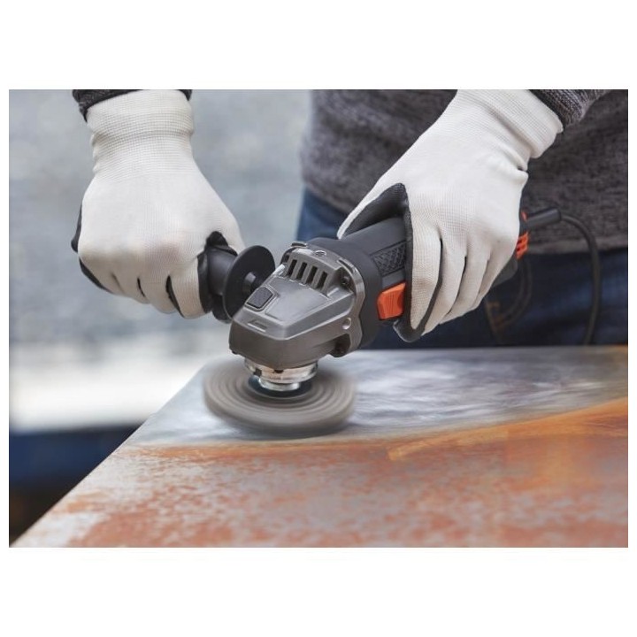 Meuleuse d'angle filaire 900W BLACK+DECKER - BEG220-QS - Découper - N