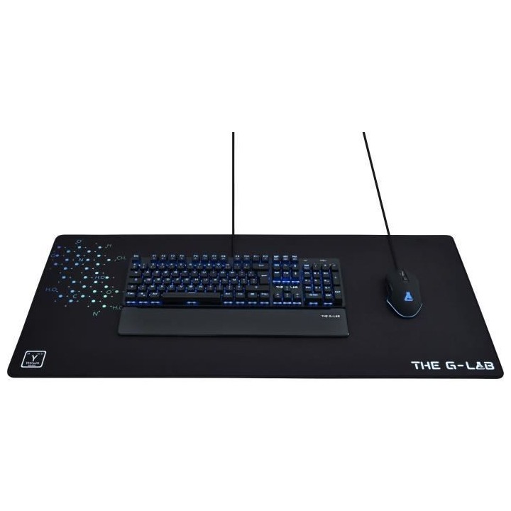 THE G-LAB PAD YTTRIUM Tapis de souris Gaming XXL 900x400x4mm avec gomm