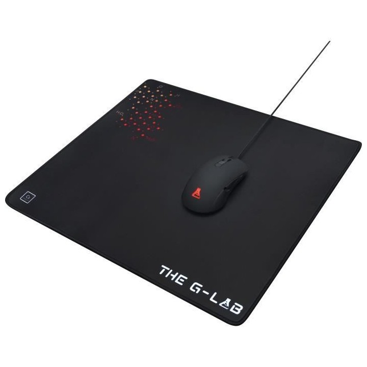 THE G-LAB PAD-CEASIUM Tapis de souris Gaming L 450x400x4mm avec gomme