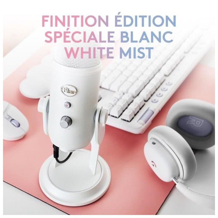 Microphone USB - Logitech G - Blue Yeti Premium - Enregistrement, Stre