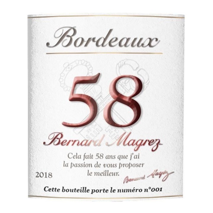 Bernard Magrez 58 2020 AOP Bordeaux - Vin rouge de Bordeaux