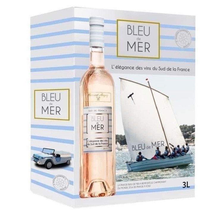 BIB 3L Bernard Magrez Bleu de Mer IGP Pays d'Oc - Vin rosé du Langued