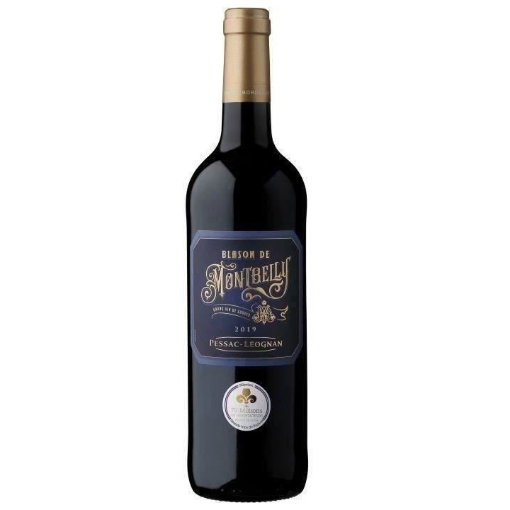 Blason De Montbelly 2019 Pessac-Léognan - Vin rouge de Bordeaux