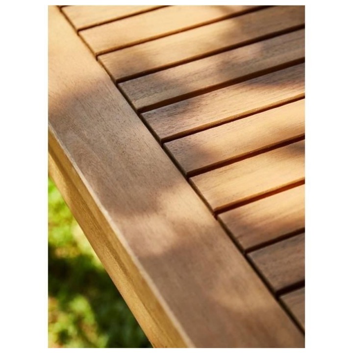 Salon de jardin en bois d'Acacia FSC avec coussins + housse de protect