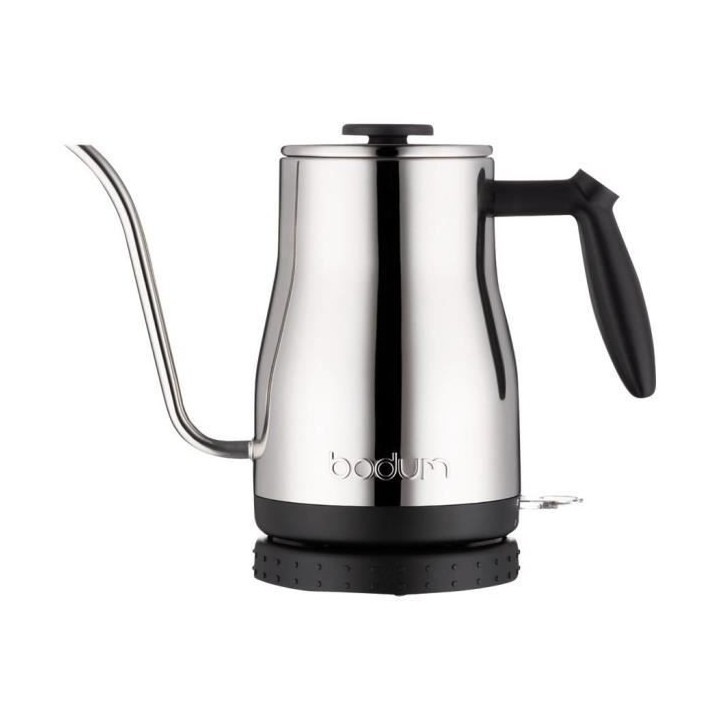 BODUM - BISTRO Bouilloire électrique a long bec, 1.200 W, 1.0 l, inox