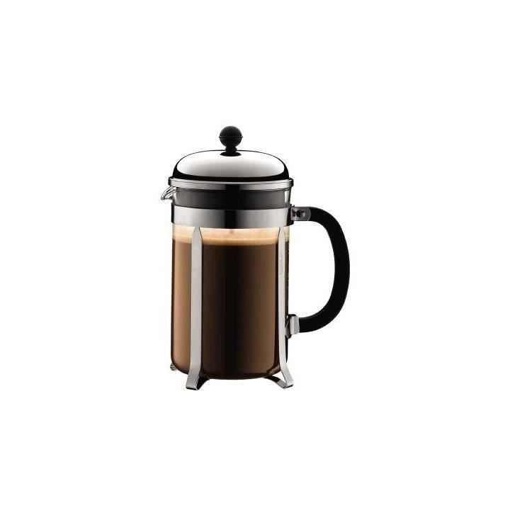 CHAMBORD - Cafetiere a piston BODUM , 12 tasses, 1.5 l, acier inox