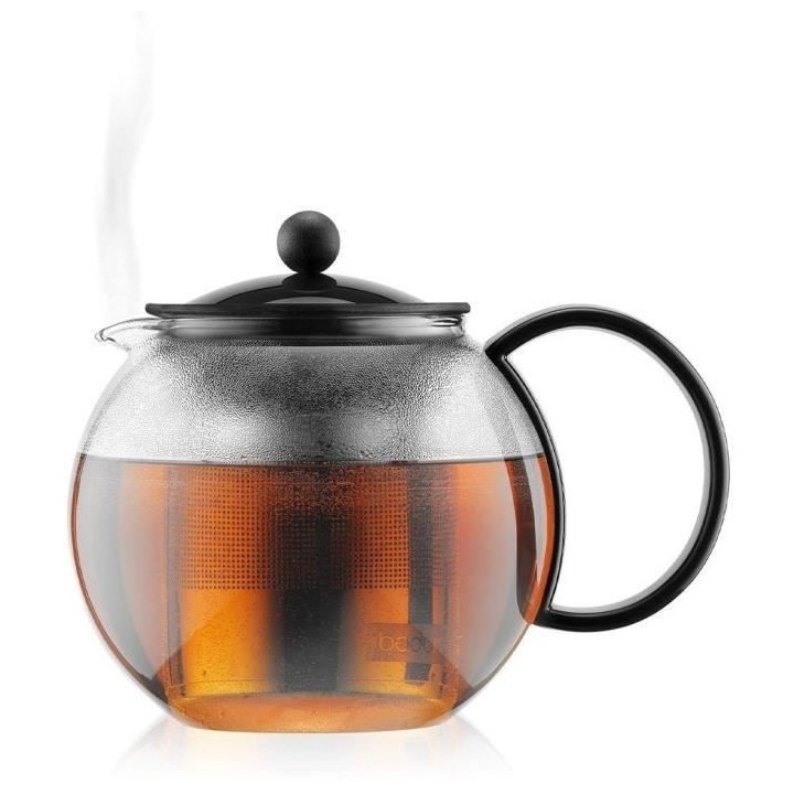 Théiere a piston BODUM - ASSAM - couvercle plastique - filtre en inox