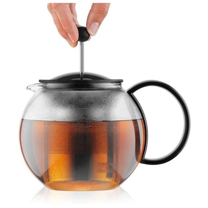 Théiere a piston BODUM - ASSAM - couvercle plastique - filtre en inox