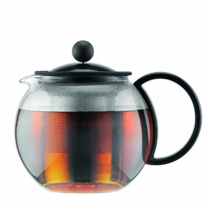 ASSAM - Théiere a piston BODUM , couvercle plastique, filtre en inox,