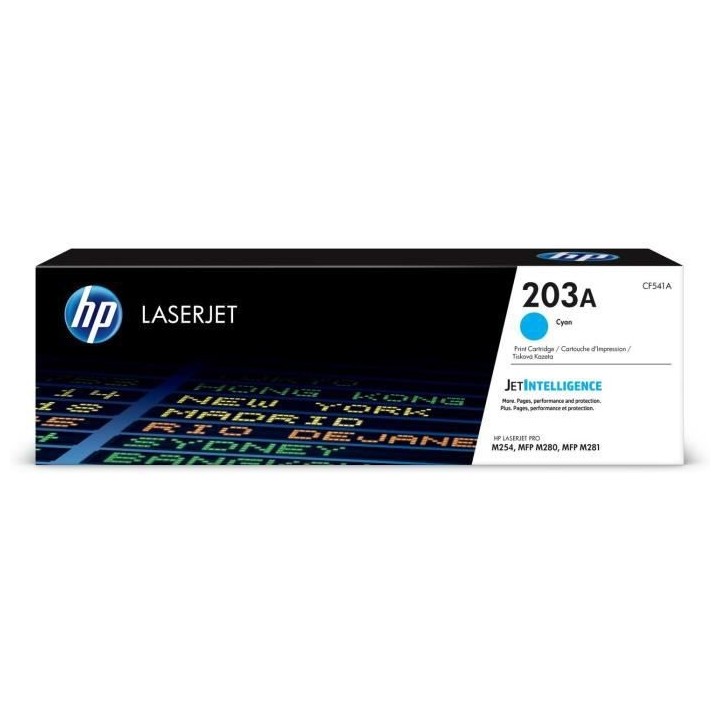 HP 203A Cartouche de toner cyan LaserJet authentique (CF541A) pour HP