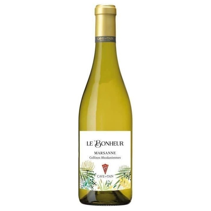 Cave de Tain Le Bonheur Collines Rhodaniennes Marsanne - Vin blanc de
