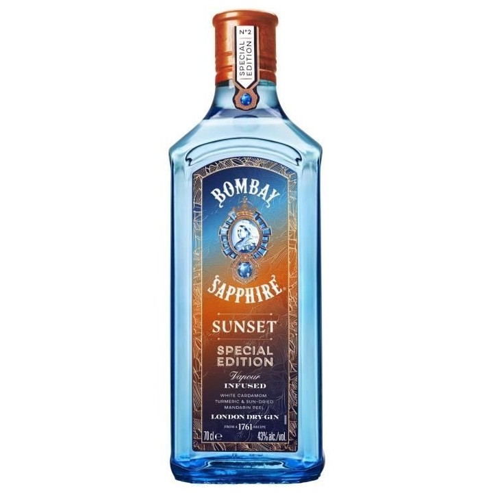 Bombay Sapphire - Sunset Edition Limitée - London Dry Gin - 40,0% Vol