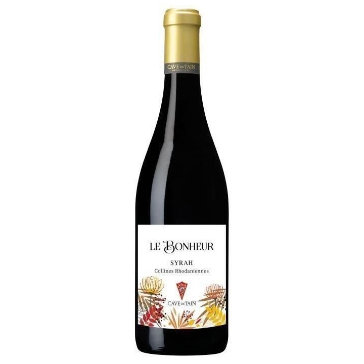 Cave de Tain Le Bonheur Collines Rhodaniennes Syrah - Vin rouge de la