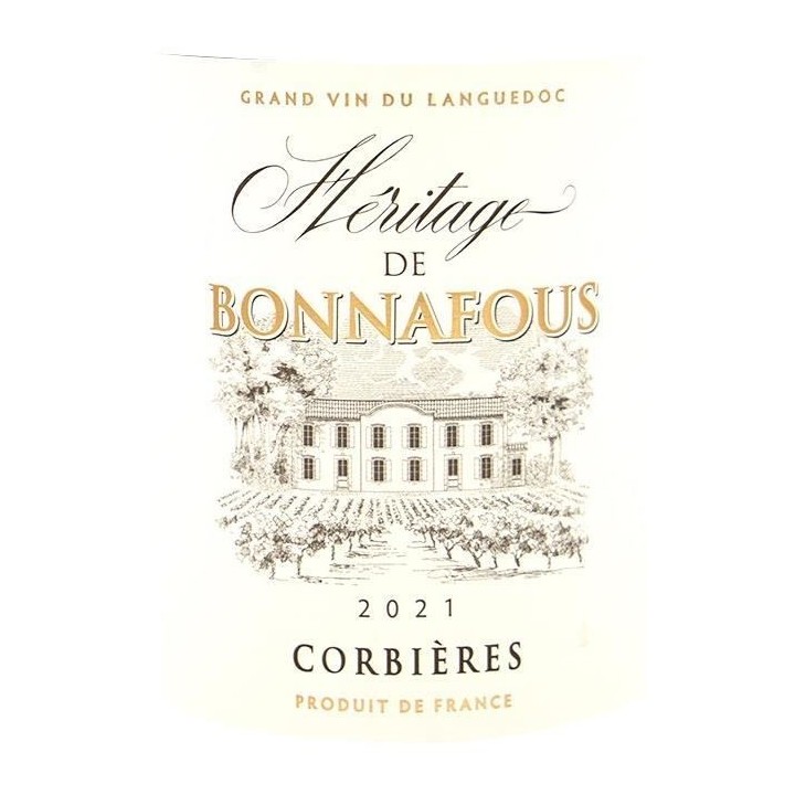 Héritage de Bonnafous 2021 Corbieres - Vin blanc de Languedoc