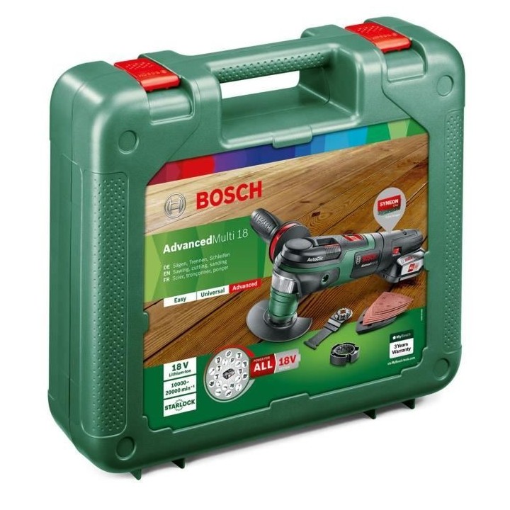 Outil multifonctions sans fil Bosch - AdvancedMulti 18 avec set d'acce