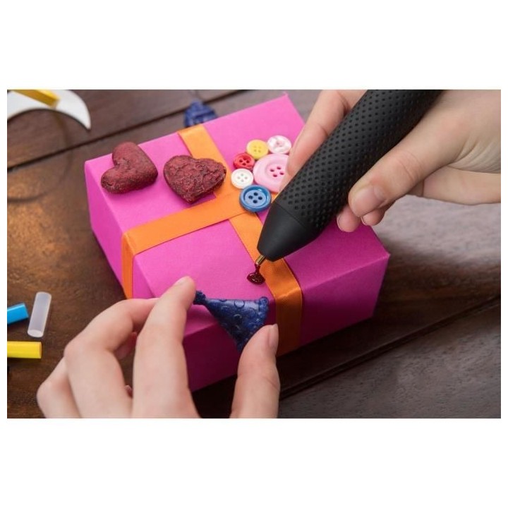 Pistolet a colle sans fil Bosch - Gluey Cupcake Pink - 20 bâtonnets d