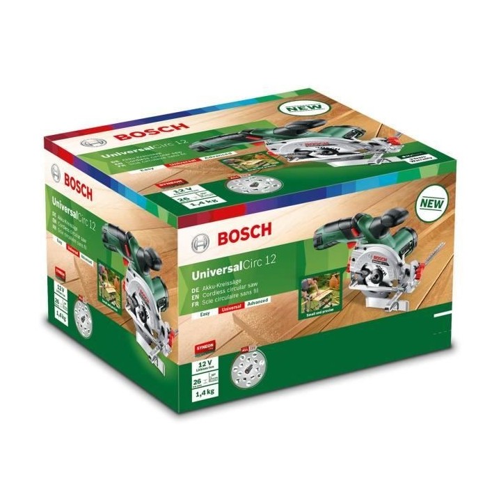 Scie circulaire sans-fil Bosch - UniversalCirc 12 (1 batterie 12V-2,5A