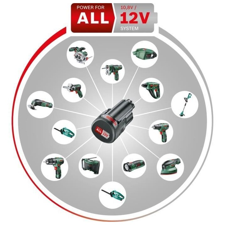 Aspirateur a main sans-fil Bosch - EasyVac 12 (Batterie, Chargeur et A