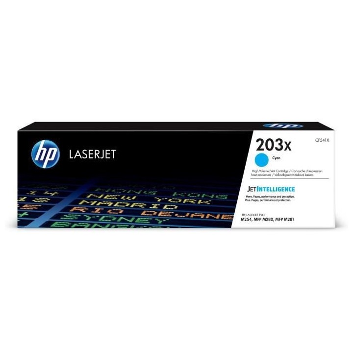 HP 203X Cartouche de toner cyan LaserJet grande capacité authentique