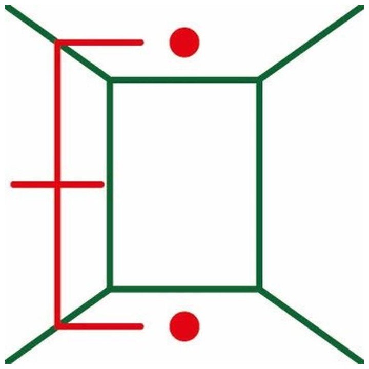 Laser lignes Bosch - UniversalLevel 2 - Portée 10m - Auto-nivellement