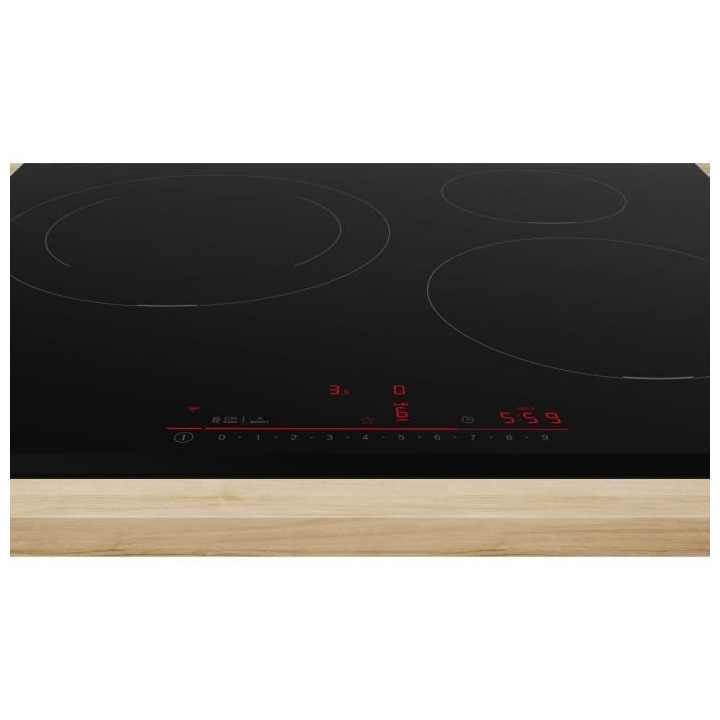 Table induction BOSCH - 3 foyers - L59 x P52 cm - PIJ631HB1E