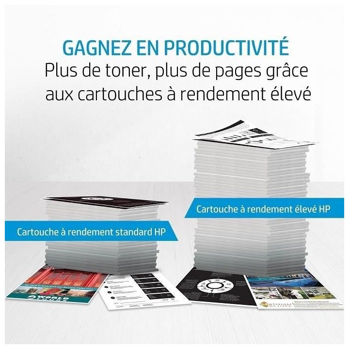 HP 203X Cartouche de toner jaune LaserJet grande capacité authentique