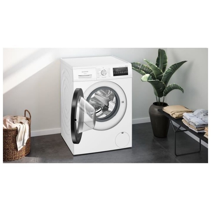 Lave-linge hublot SIEMENS WM12N228FR IQ300 - 8 kg - Induction - L60cm