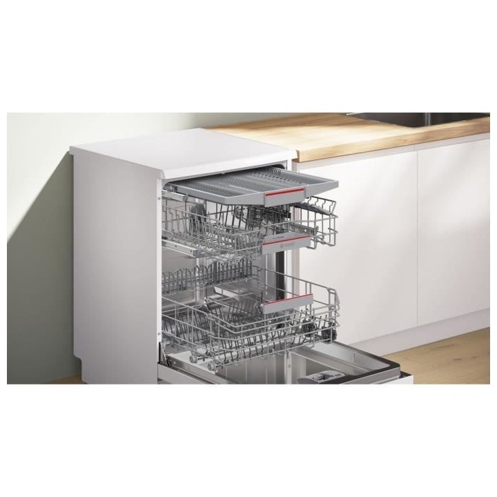 Lave-vaisselle pose libre BOSCH SMS4HCW19E SER4 - 14 couverts - Moteur