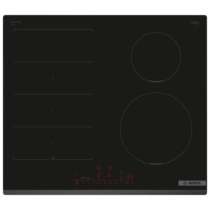 Table induction BOSCH - 4 foyers - L59 x P52 cm - PIX631HC1E