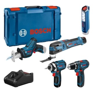 KIT 5 OUTILS Bosch Professional : GSR 12V15 + GOP 12V28 + GDR 12V105 +
