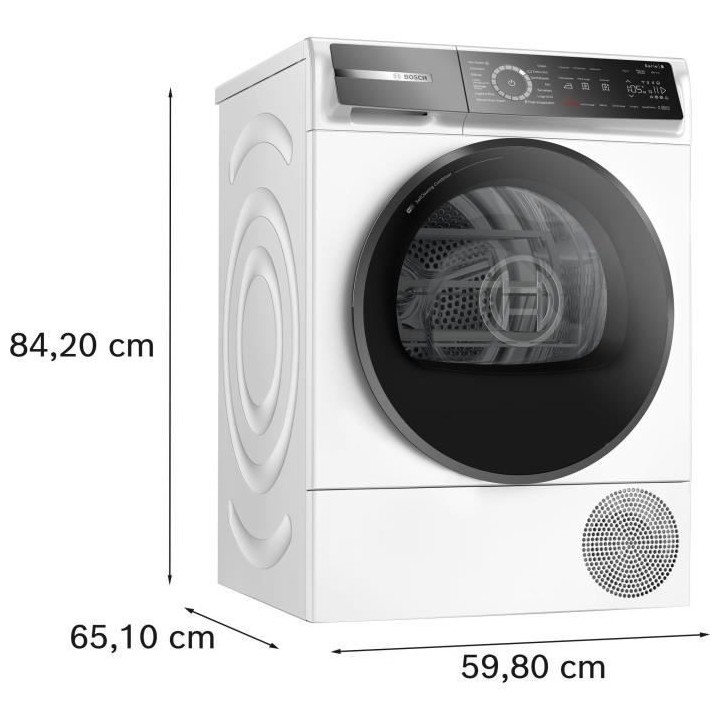 Seche-linge pompe a chaleur BOSCH SER8 WQB246C0FR - 9 kg - Induction -