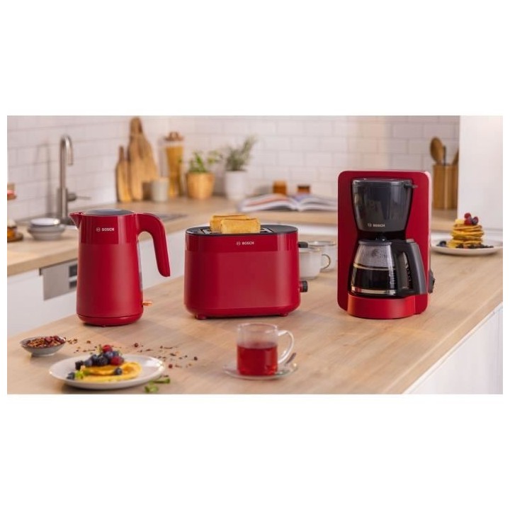 Bouilloire - BOSCH - TWK2M164 MyMoment - Rouge Mate - indicateur de ta