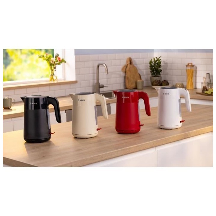 Bouilloire - BOSCH - TWK2M161 MyMoment - Blanche Mate - indicateur de