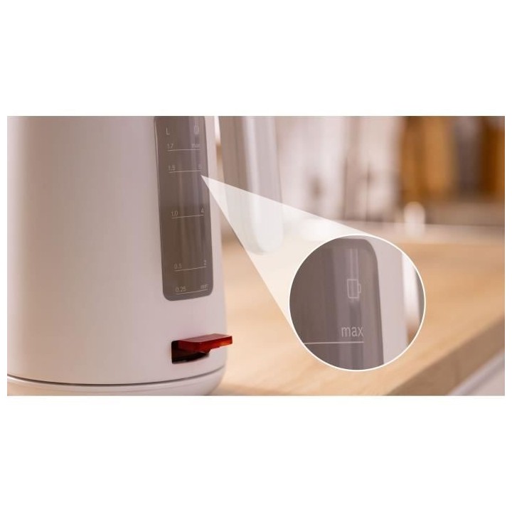 Bouilloire - BOSCH - TWK2M161 MyMoment - Blanche Mate - indicateur de