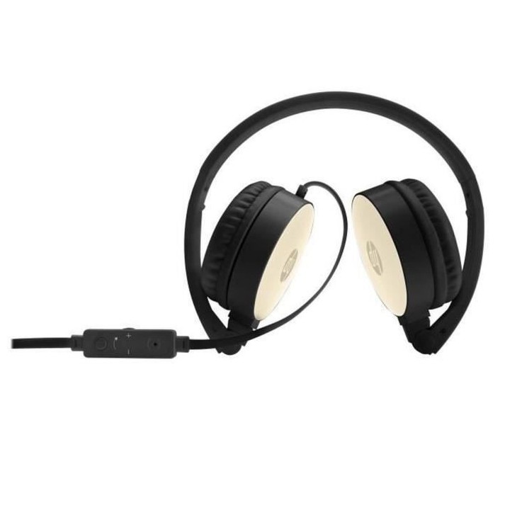 Casque filaire HP H2800 - Noir et rose soie - Jack 3,5mm