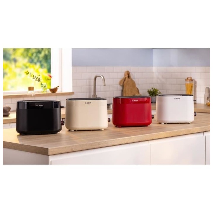 Toaster - BOSCH - TAT2M121 MyMoment - Blanc - 2 tranches - centrage au