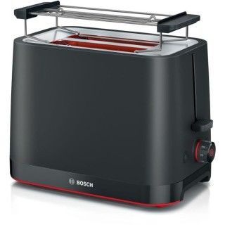 Toaster - BOSCH - TAT3M123 MyMoment - Noir mat - 2 tranches - centrage