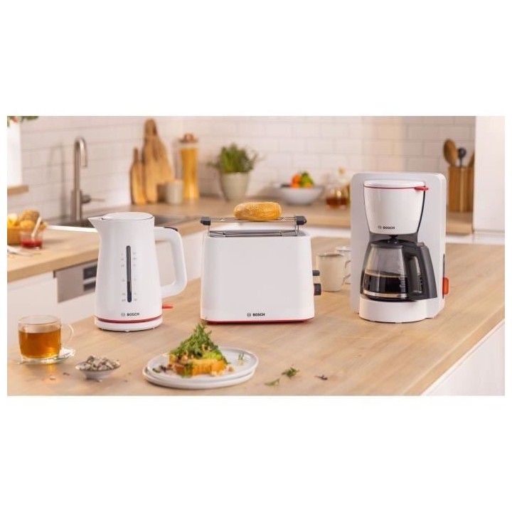 Bouilloire - BOSCH - TWK3M121 MyMoment - Blanche Mate - interrupteur