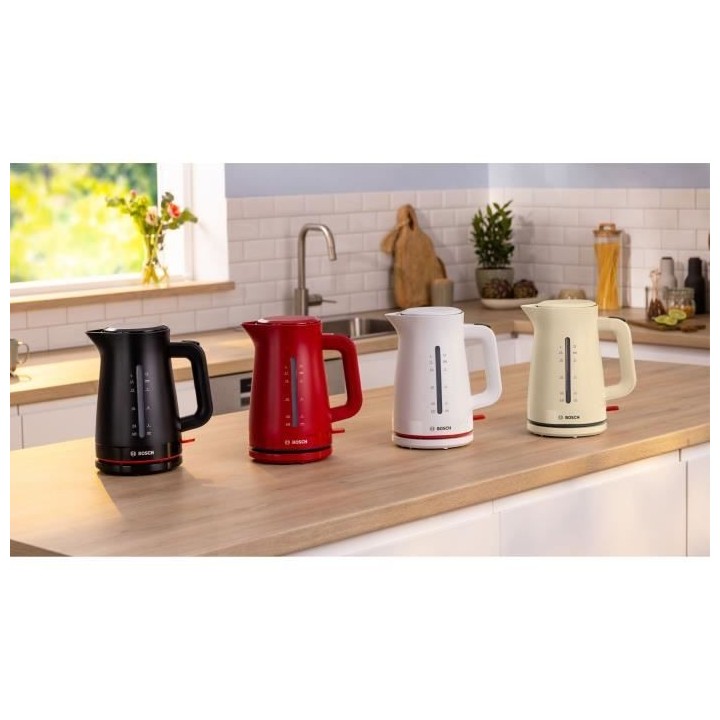 Bouilloire - BOSCH - TWK3M121 MyMoment - Blanche Mate - interrupteur
