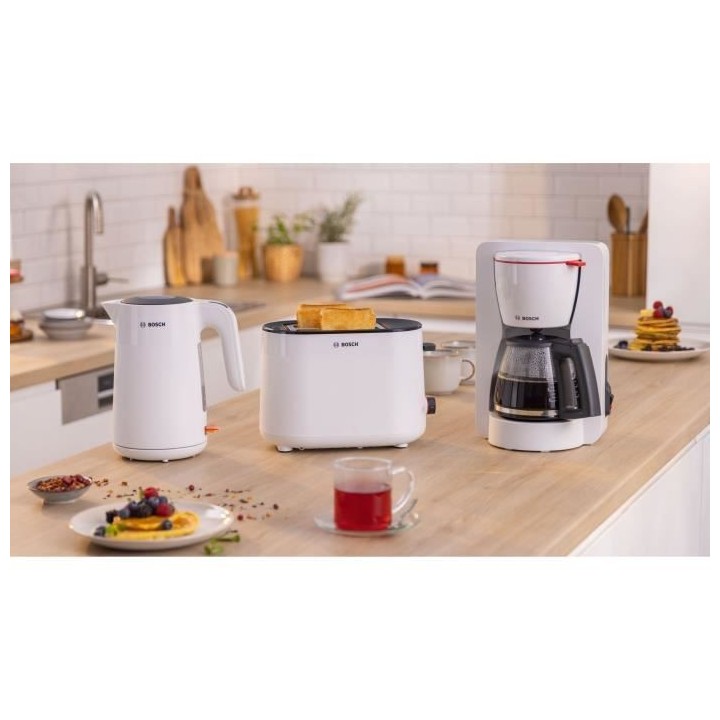 Cafetiere Filtre - BOSCH - TKA2M111 MyMoment - Blanche - Capacité 1,2