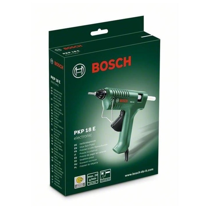 Pistolet a colle BOSCH - PKP 18 E - Electrique - 7 min - Vert et noir