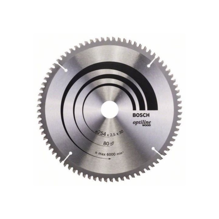 Lame de scie circulaire au carbure BOSCH PROFESSIONAL 254 x 30 x 2,5 m