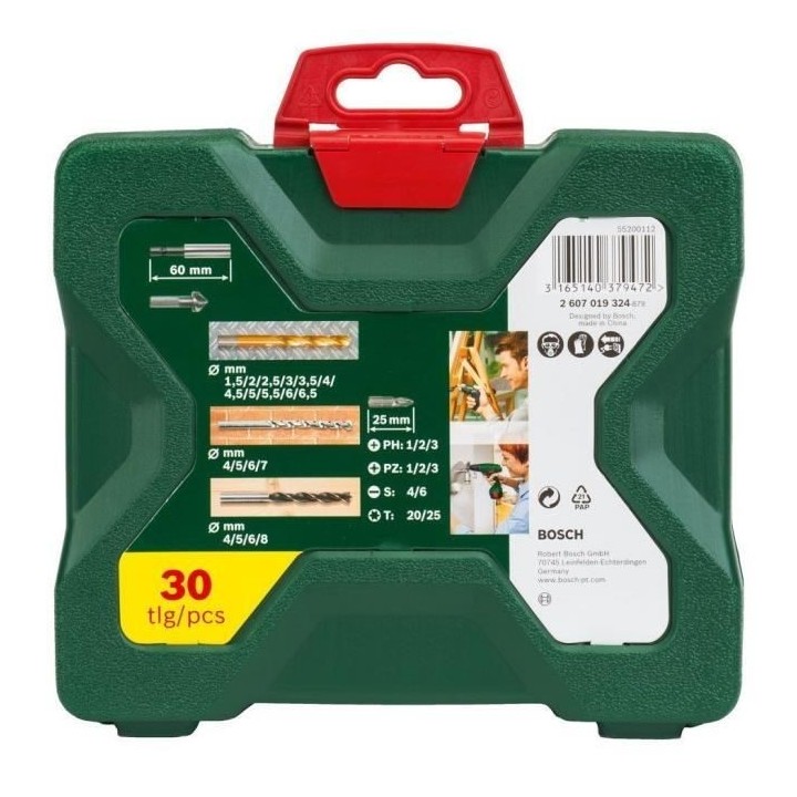 Coffret d'accessoires pour le perçage et le vissage X-Line (30 pcs) -