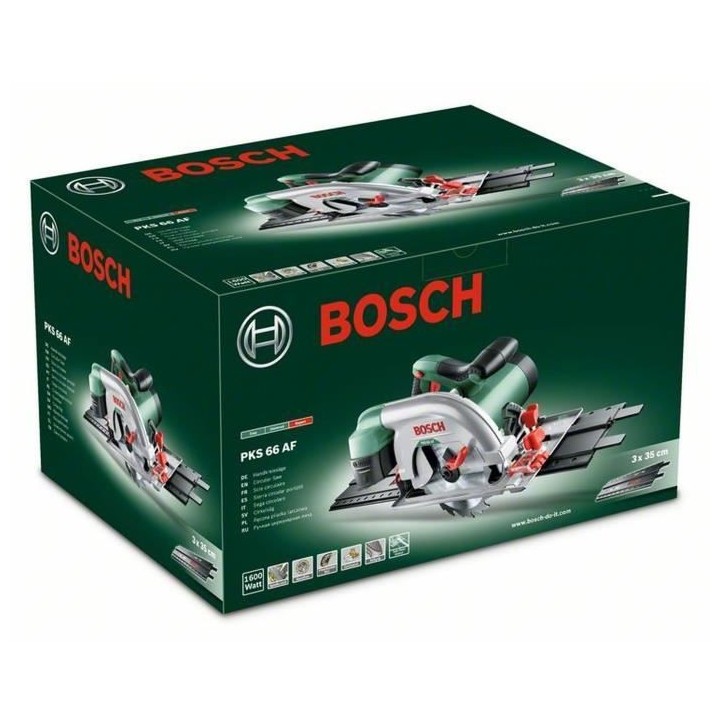 Scie circulaire filaire Bosch - PKS 66 AF - 1600W - 66mm de profondeur