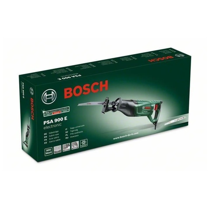 Scie sabre Bosch - PSA 900 E - 900 W - 200 mm de profondeur de coupe