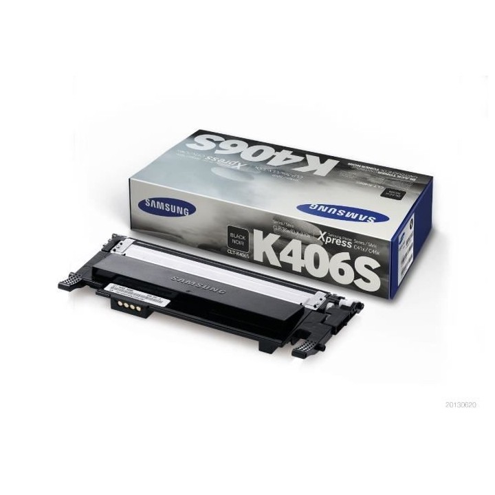 Cartouche de toner noir Samsung CLT-K406S (SU118A) pour SS062B/CLP-365