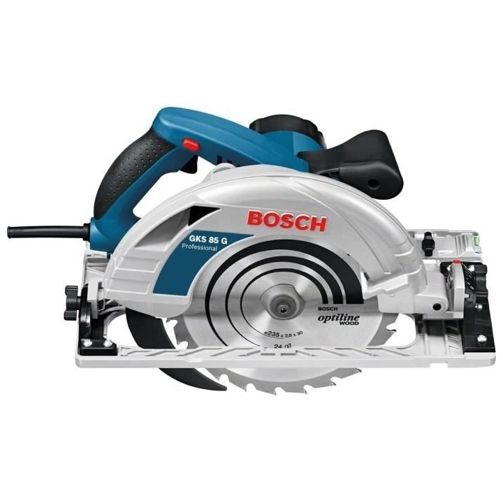Scie circulaire Bosch Professional GKS 85G (5.000 tr/min) avec lame de